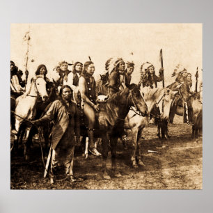 Affiches Sioux puissants - Vintage Stereoview