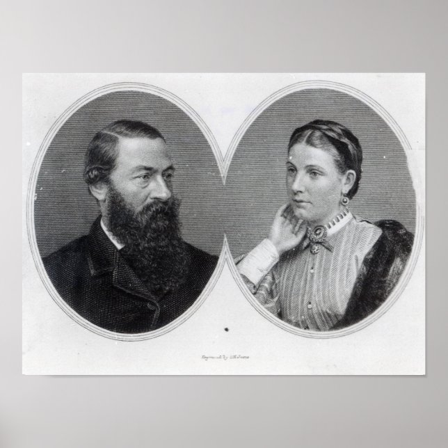 Affiches Sir Samuel et Lady Florence Baker, 1866 (Devant)