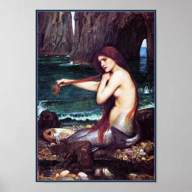 Affiches Sirène de John Waterhouse (Devant)