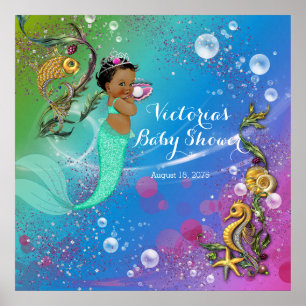 Affiches Sirène Ethnique Sous La Mer