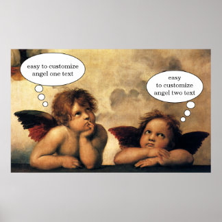 Affiches Sistine Madonna Angels by Raphael Sanzio