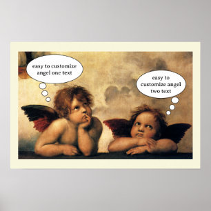 Affiches Sistine Madonna Angels by Raphael Sanzio