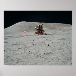 Affiches Site d'atterrissage du module lunaire Apollo 17