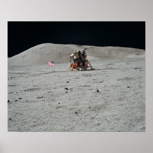 Affiches Site d'atterrissage du module lunaire Apollo 17 (Devant)