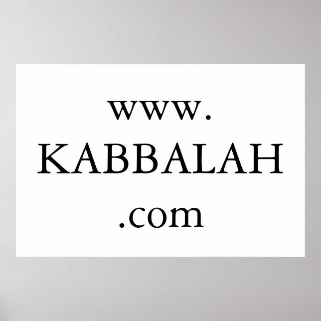 Affiches site web de kabbalah (Devant)