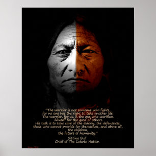 Affiches Sitting Bull Warrior cite.