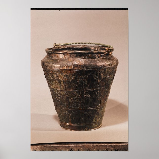 Affiches Situer avec trois bandes décoratives repousse (Devant)