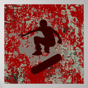 Affiches skateboarding de haute fidélité : bulles :