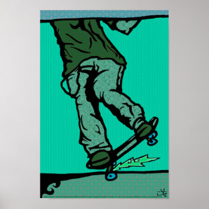 Affiches skaters2-aqua