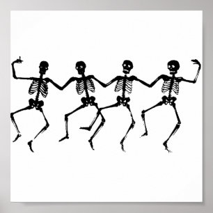 Affiches Skeletons d'Halloween