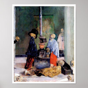 Affiches Skeletons Warming Themselves