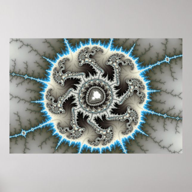 Affiches Skelewheel - Art fractal (Devant)
