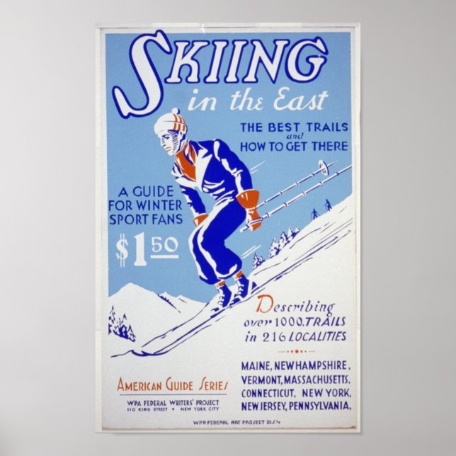 Affiches Ski dans l'est (Devant)