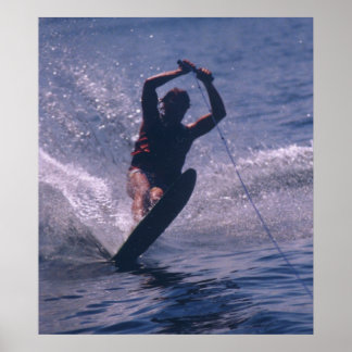 Affiches Ski nautique — En bleu