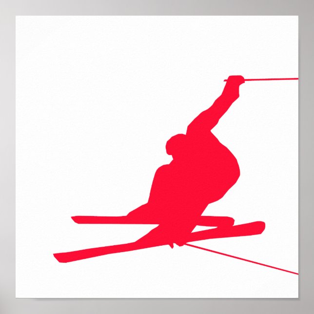 Affiches Ski Scarlet Red Snow (Devant)