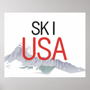 Affiches Ski SUPÉRIEUR Etats-Unis