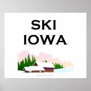 Affiches Ski SUPÉRIEUR Iowa