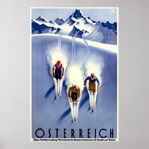 Affiches Ski vintage d'Österreich
