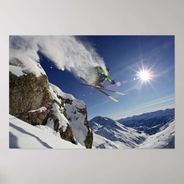 Affiches Skier à Midair (Devant)