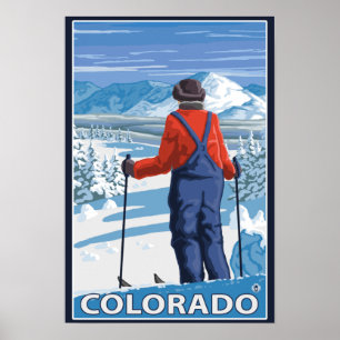 Affiches Skieur AdmiringColorado