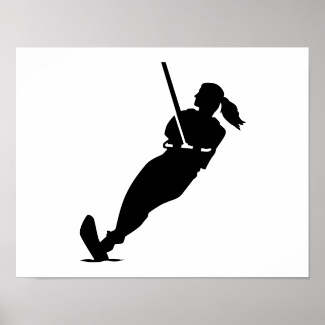 Affiches Skieuse nautique (Devant)