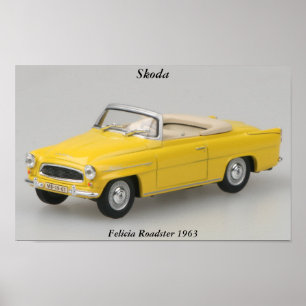 Affiches Skoda Felicia Roadster 1963 Imprimer