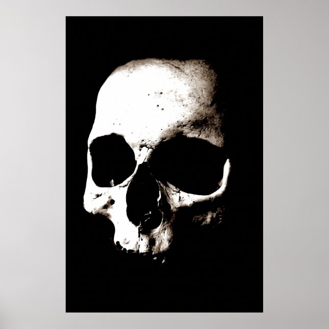 Affiches Skull Pop Art Sepia Spécial unique (Devant)