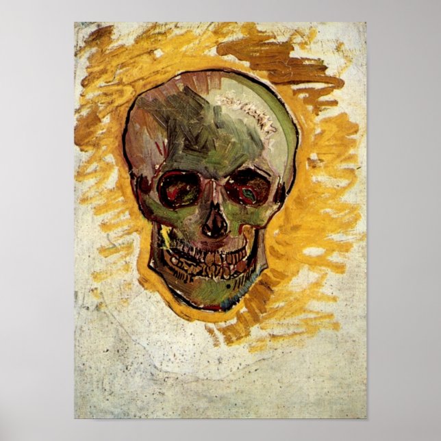 Affiches Skull Still Life (F297a) Van Gogh Fine Art (Devant)