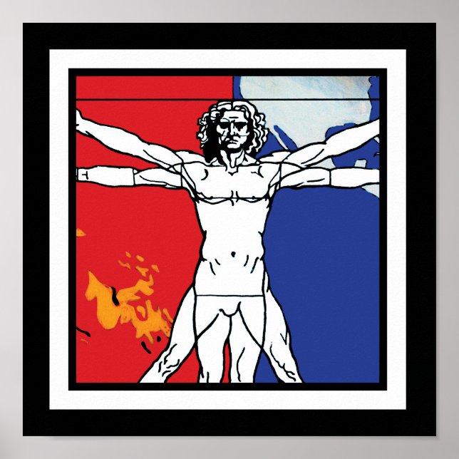 Affiches Skylab 2 Vitruvian Man Mission Patch Logo (Devant)