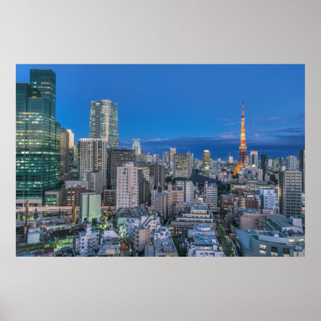 Affiches Skyline au crépuscule (Devant)