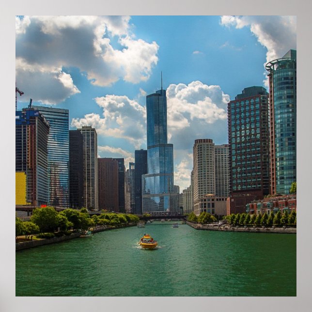 Affiches Skyline Chicago (Devant)