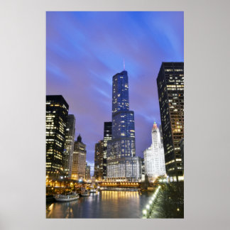 Affiches Skyline de Chicago River