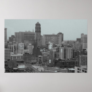 Affiches skyline de detroit