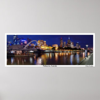 Affiches Skyline de Melbourne Panorama