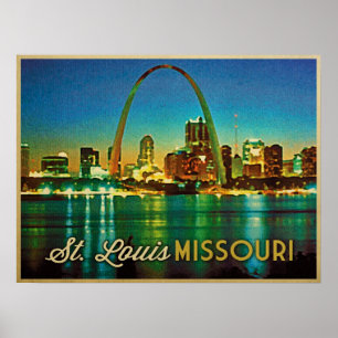 Affiches Skyline de Saint-Louis Missouri