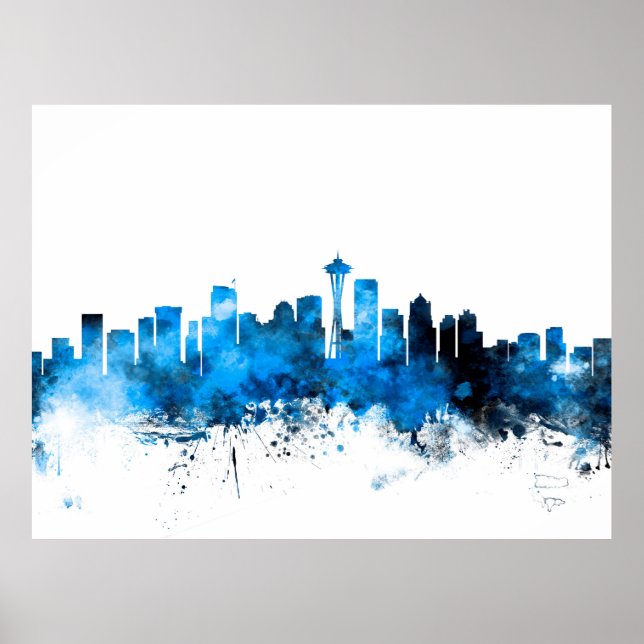 Affiches Skyline de Seattle (Devant)