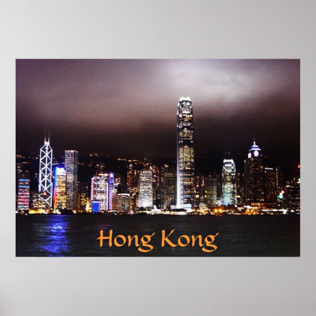Affiches Skyline Hong Kong (Devant)