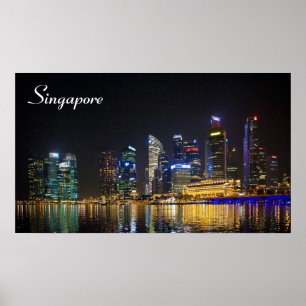 Affiches Skyline Singapour pittoresque