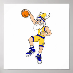 Affiches Slam de basket-ball viking