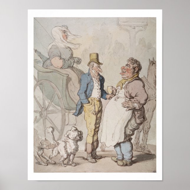 Affiches Slender Billy, Voyageurs prenant un rafraîchisseme (Devant)