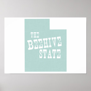 Affiches Slogan de devise d'état de l'Utah