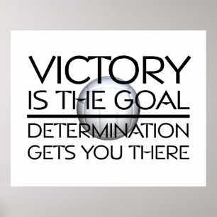 Affiches Slogan de la victoire de volley-ball TOP