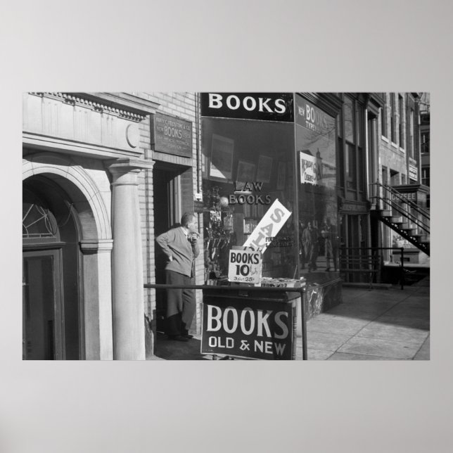 Affiches Slow Day in the Book Business, 1930s (Devant)