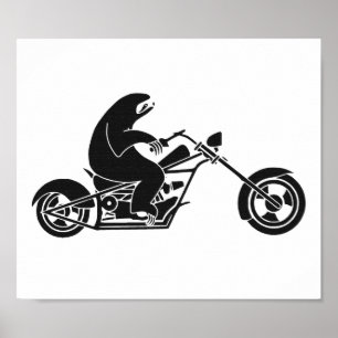 Affiches Slow Sloth On A Fast Bike