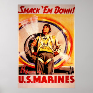 Affiches Smack 'Em Down ! - US Marines