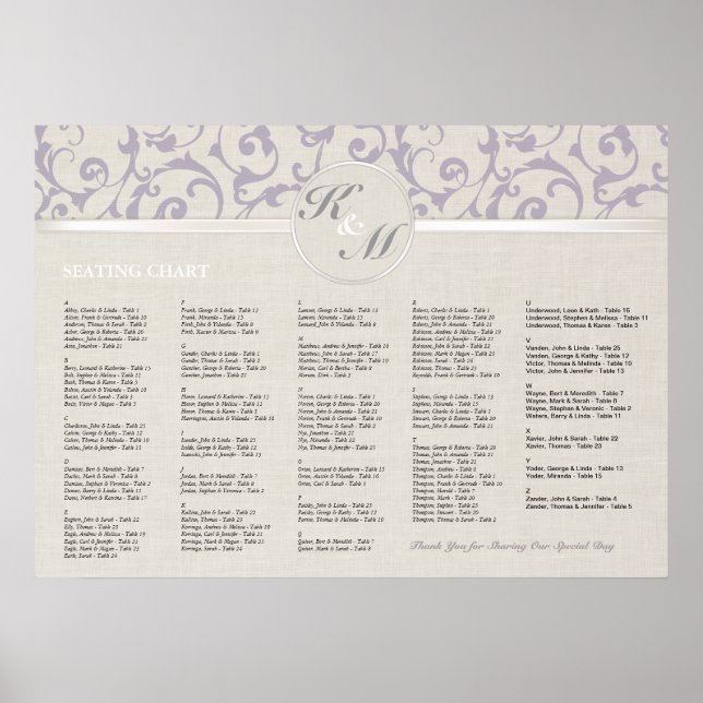 Affiches SmartElegance collection de mariage lavande (Devant)