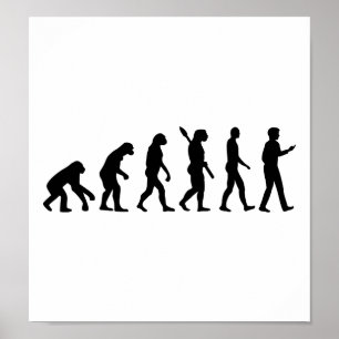 Affiches Smartphone cellulaire Evolution