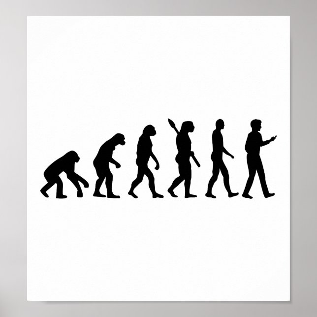 Affiches Smartphone cellulaire Evolution (Devant)