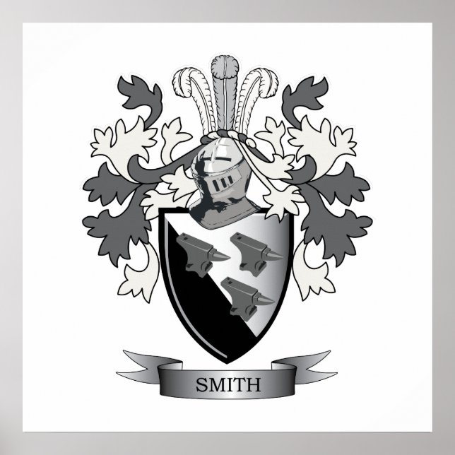 Affiches Smith Family Crest Coat of Arms (Devant)