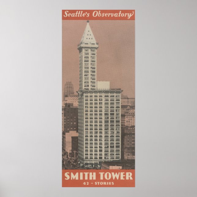 Affiches Smith Tower, Observatoire de Seattle (Devant)
